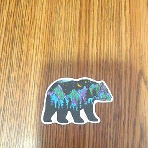 Mountain bear sticker